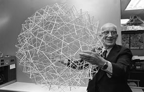 Buckminster Fuller and his tensegrity sphere, AP Photo/Bill Ingraham